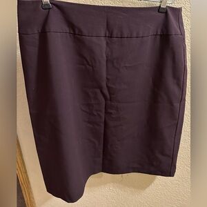 Dark purple midi skirt